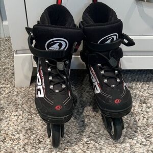Black and Red Rollerblades